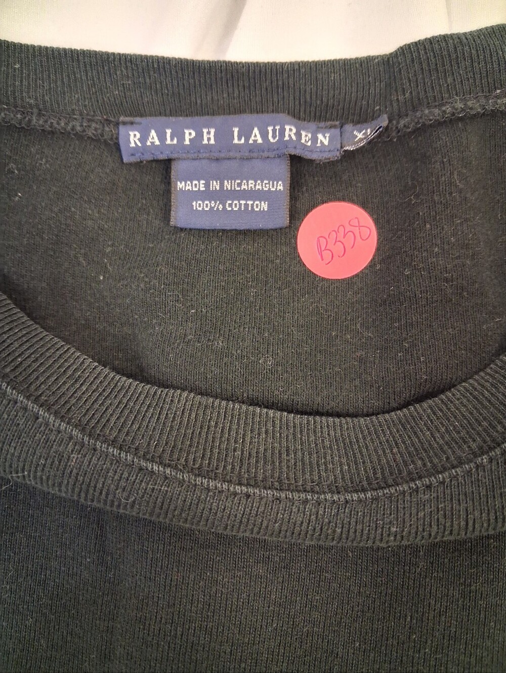 Ralph Lauren Black Short-Sleeve Crew Tee with Polo Pony - Picture 2 of 3